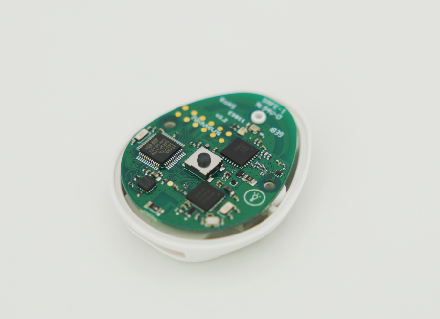Composants internes du bouton connecté Serenea EBRC-09 – Bluelinea